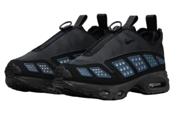 Air Max Sunder Black Metallic Paar seitlich