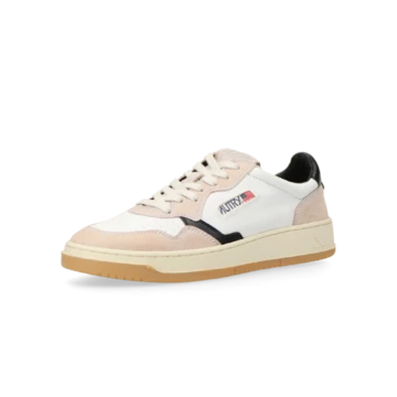 Autry Medallist Low Honey Canvas Black