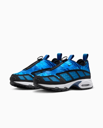 Air Max SNDR Blue Camo Paar seitlich