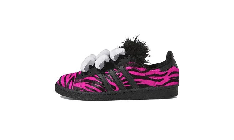 Jeremy Scott adidas Campus 80s Bones Magenta Dead Stock