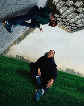 Apron Records x Nike Air 180 Pack mit Model