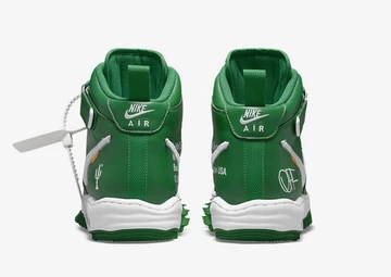 Off White Nike Air Force 1 Mid Pine Green