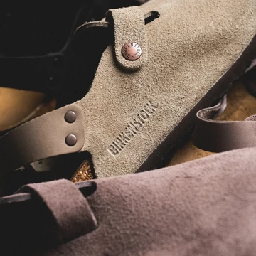 Birkenstock Tokio ll Suede Leather Taupe Detailbild