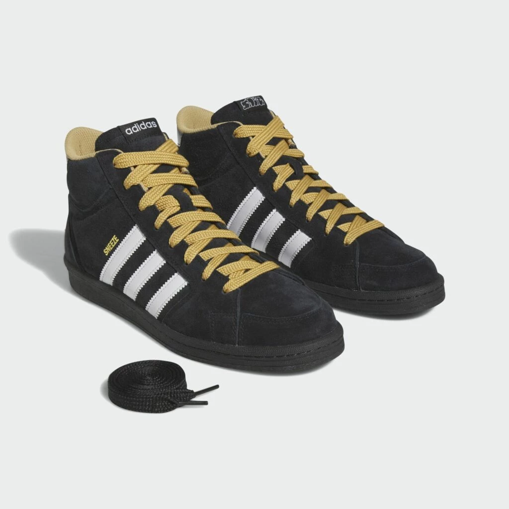 adidas gazelle silver green womens Adidas x Sneeze Superskate Shoes - Core Black / FTWR White / Golden Be main image 0
