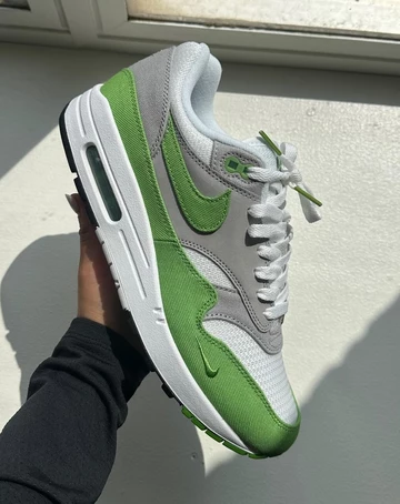Patta x Nike Air Max 1 Chlorophyll in der Hand