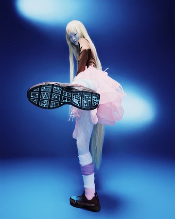 Air Max SNDR Burgundy Crush Baltic Blue am Fuß