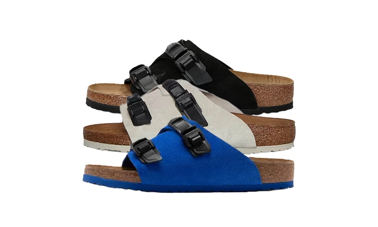 Das Birkenstock Zürich Tech Pack von der Seite auf weißem Hintergrund