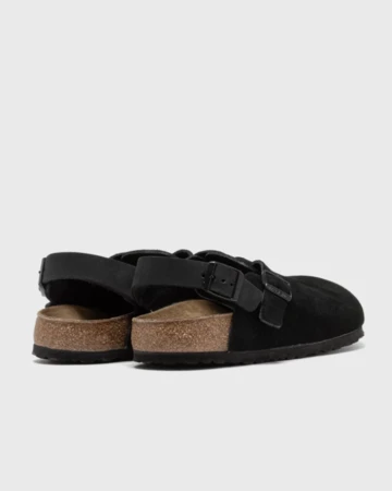 Birkenstock Tokio ll Suede Leather Black schräg