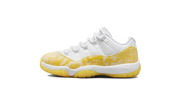 Jordan 11 Low Yellow Snakeskin