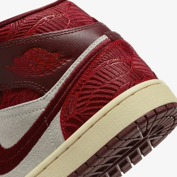 Jordan 1 Mid SE Tiki Leaf Team Red