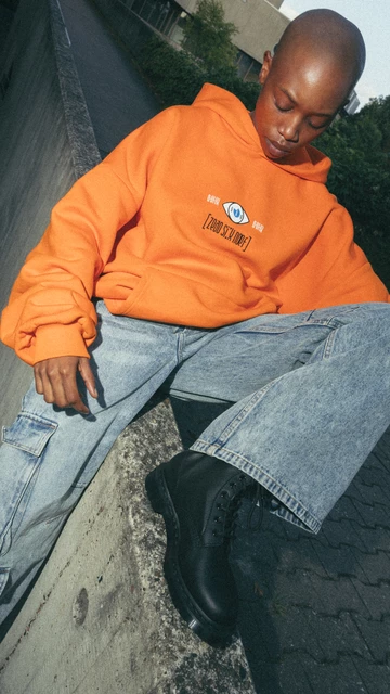 zəяo si:x nœf Hoodie orange
