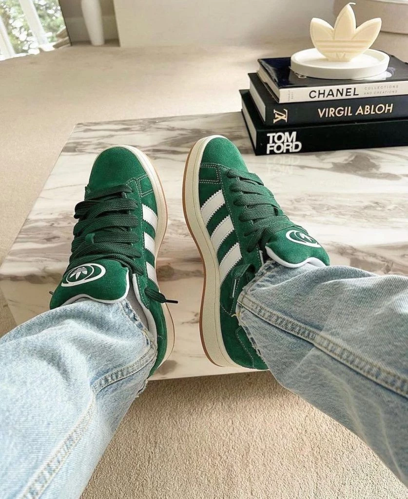 adidas gazelle silver green womens Buy adidas Originals CAMPUS 00s J Sneakers Dark Green / Cloud White / Off  White