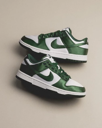 Dunk Low Satin Green White