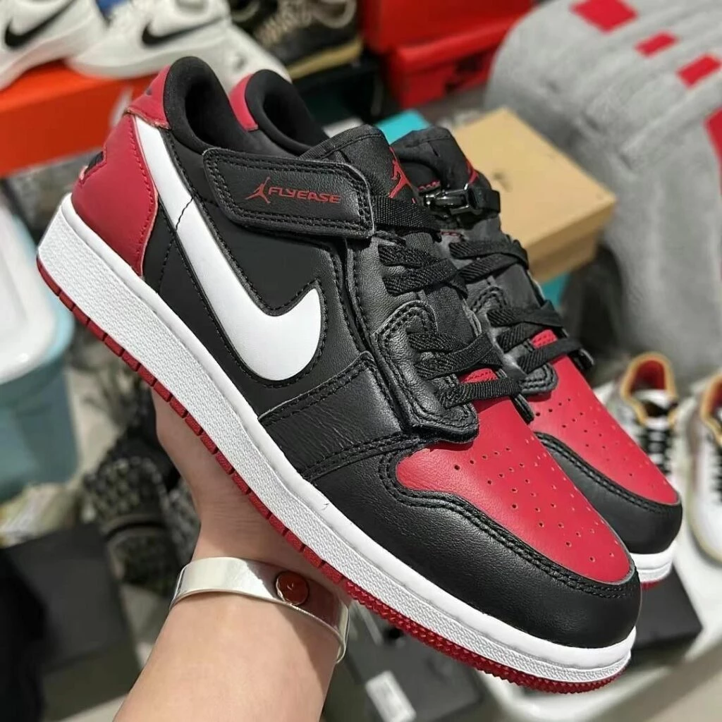 Jordan 1 Low FlyEase Bred Dead Stock