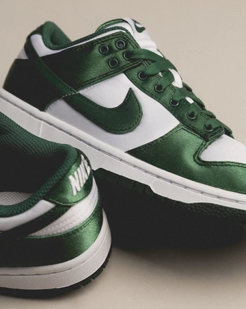 Dunk Low Satin Green White