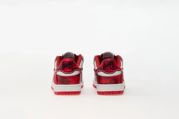 A Bathing Ape Bape SK8 Sta Red Camo Paar Fersen
