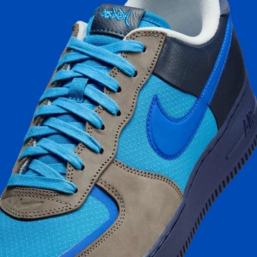 Stash x Nike Air Force 1 Low Harbor Blue Detail Mittelfußbereich