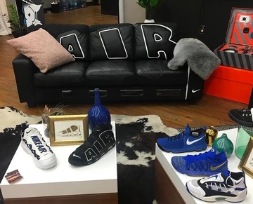 Nike Air More Uptempo Slide Black