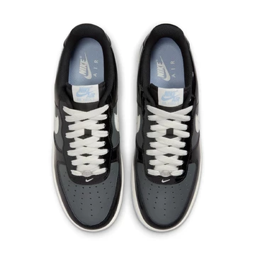 Nike Air Force 1 Black & Iron Grey Paar von oben