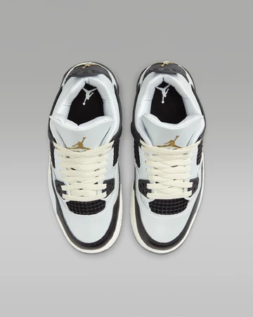 Air Jordan 4 GS Pure Platinum von oben