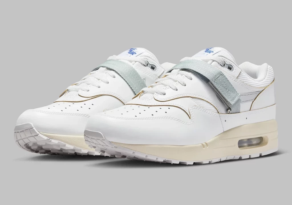 Air max 1 leather white deals