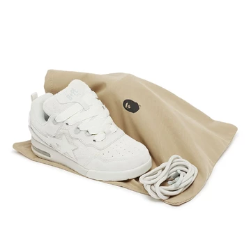 A Bathing Ape Bape Flip Sta M2 Suede White Dustbag