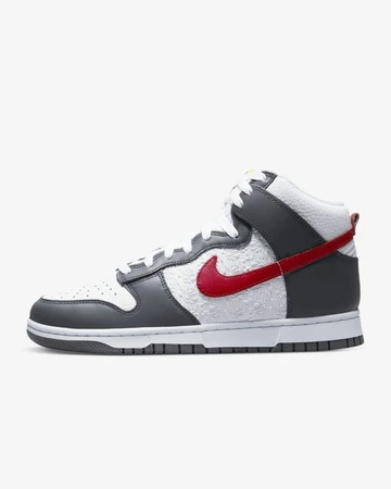 Dunk High Hoops Grey Red