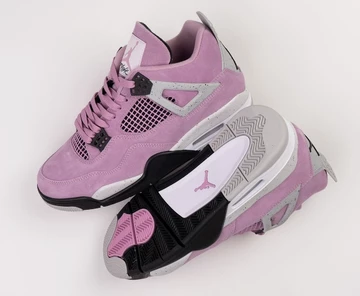Air Jordan 4 Orchid Paar von oben/unten
