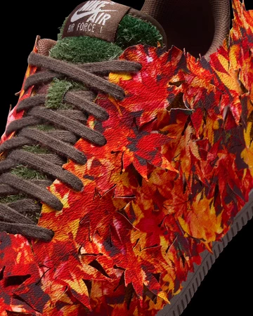 Nike Air Force 1 Low LX Leaf Camo Upper Details