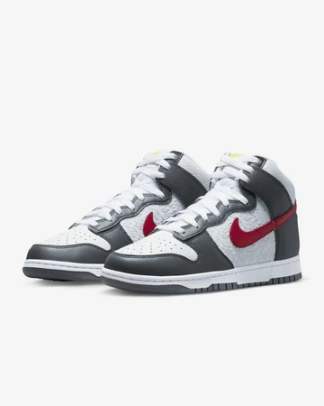 Dunk High Hoops Grey Red