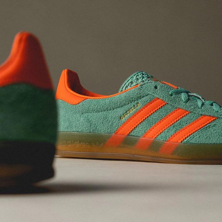 adidas gazelle silver green womens adidas Gazelle Indoor Pulse Mint main image 0