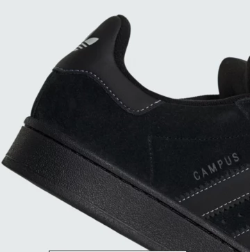 adidas Campus 00s Triple Black Detail Ferse