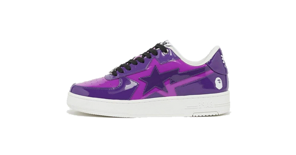 A BATHING APE BAPE STA PURPLE 紫　ポロシャツ　M A BATHING APE - A BATHING APE アベイシングエイプ ポロシャツ