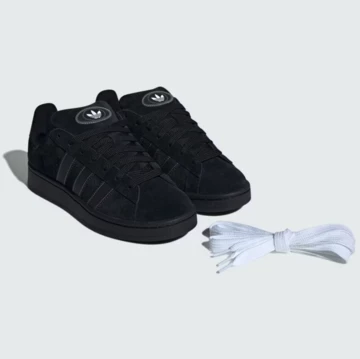 adidas Campus 00s Triple Black Paar mit Laces