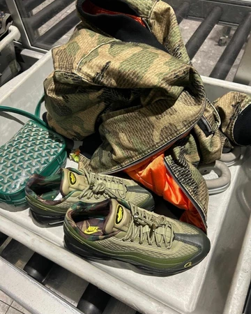 Corteiz Nike Air Max 95 Khaki Green Black