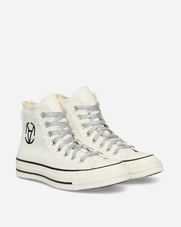 Slam Jam x Converse Chuck 70 High Vintage White Paar seitlich