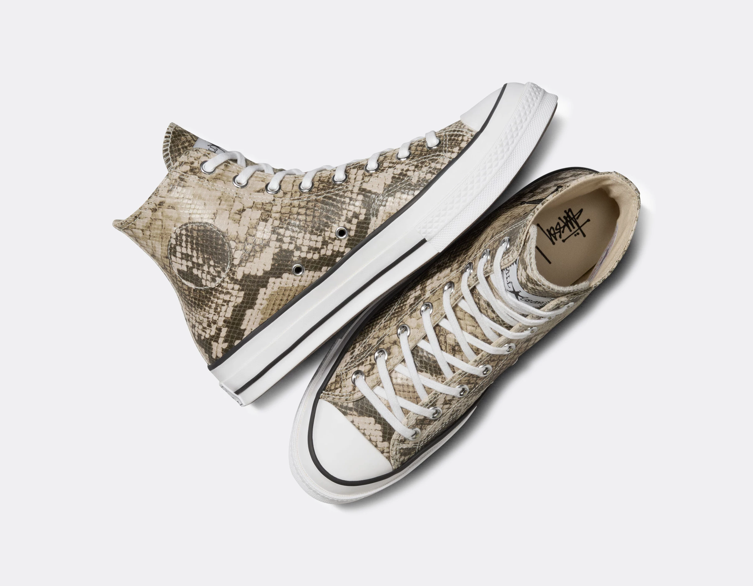 Stüssy x Converse Chuck 70 High Snakeskin A11674C | Dead Stock