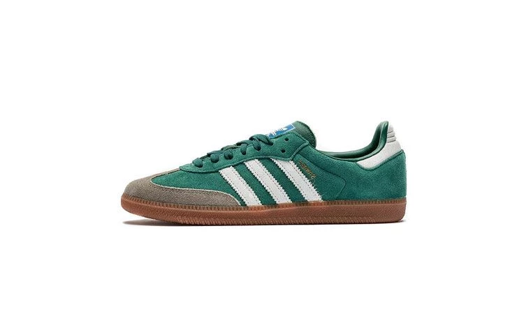 Adidas samba 85 white black green best sale