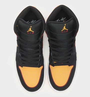 Jordan 1 Mid Fat Tongue Orange