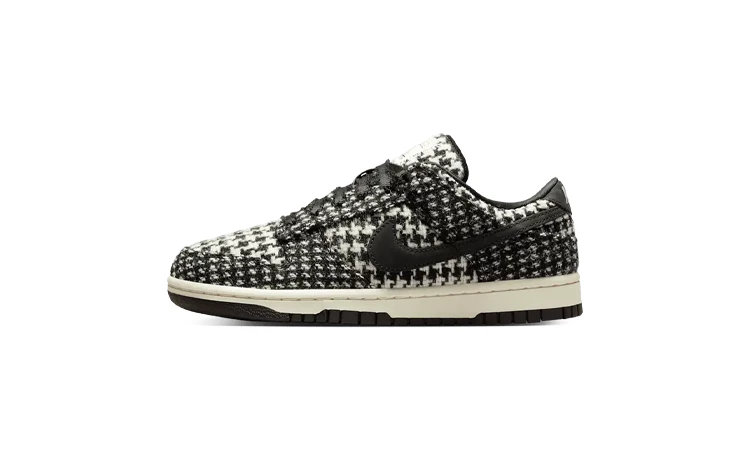 Harris Tweed x Nike Dunk Low Black White