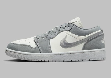 Jordan 1 Low Canvas Light Steel Grey