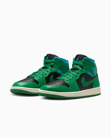 Jordan 1 Mid Lucky Green Aqua