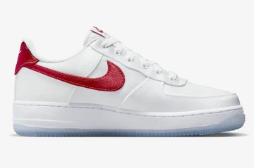 Air Force 1 Satin White Red
