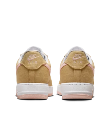 Nike Air Force 1 Canvas Linen Paar Fersen