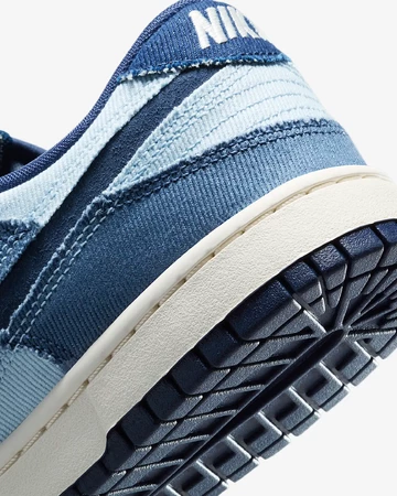 Nike Dunk Low Blue Denim Ferse Details