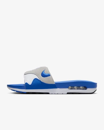 Air Max 1 Slide Royal Blue Außenseite nach Links gerichtet