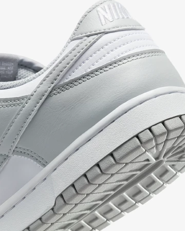 Nike Dunk Low White Light Smoke Grey Ferse Details