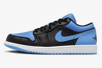 Jordan 1 Low Black University Blue