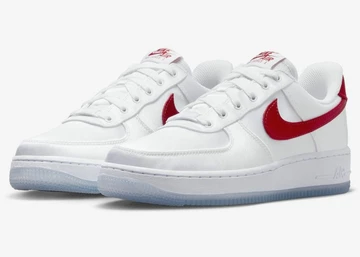 Air Force 1 Satin White Red