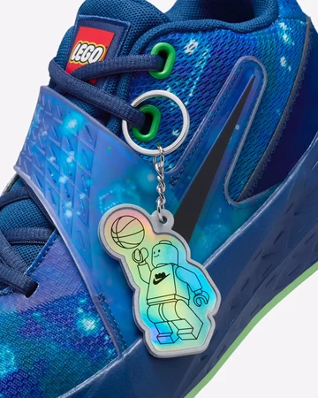 LEGO x Nike Hustle D 12 Brave Blue Upper Details